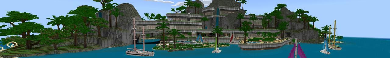 Panorama of the Minecraft Bedrock Marketplace product Spy Hideout created by Waypoint Studios.