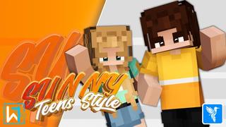 Thumbnail of the Minecraft Bedrock Marketplace product Sunny Teens Style created by Waypoint Studios.