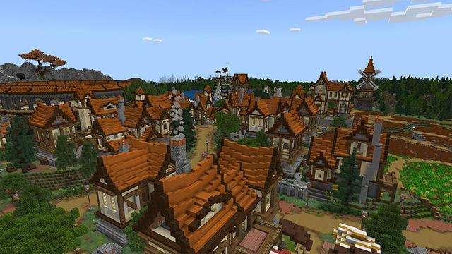 Screenshot of the Minecraft Bedrock Marketplace product The Valley Kingdom created by Waypoint Studios.