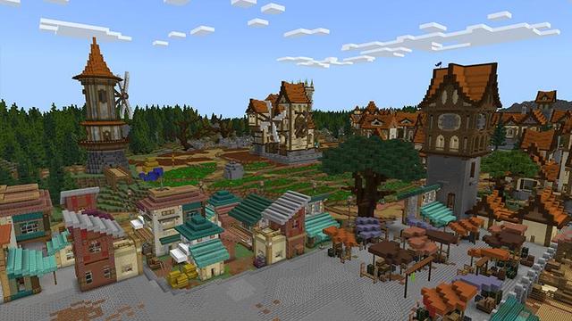 Screenshot of the Minecraft Bedrock Marketplace product The Valley Kingdom created by Waypoint Studios.