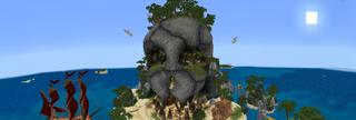 Panorama of the Minecraft Bedrock Marketplace product Treasure Island created by Waypoint Studios.