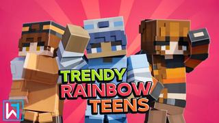 Thumbnail of the Minecraft Bedrock Marketplace product Trendy Rainbow Teens created by Waypoint Studios.