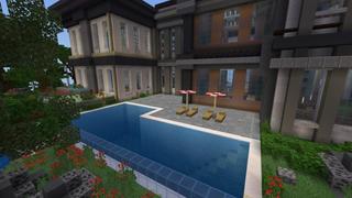 Screenshot of the Minecraft Bedrock Marketplace product Trillionaire Mansion created by Waypoint Studios.