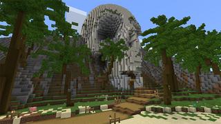 Screenshot of the Minecraft Bedrock Marketplace product Tropical Fisher Town created by Waypoint Studios.