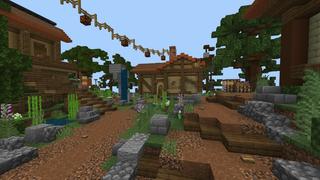 Screenshot of the Minecraft Bedrock Marketplace product Tropical Island created by Waypoint Studios.