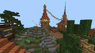 Screenshot of the Minecraft Bedrock Marketplace product Tropical Island created by Waypoint Studios.