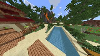 Screenshot of the Minecraft Bedrock Marketplace product Tropical Millionaire Resort created by Waypoint Studios.