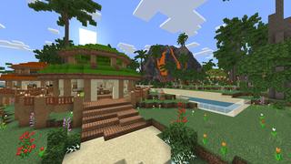Screenshot of the Minecraft Bedrock Marketplace product Tropical Millionaire Resort created by Waypoint Studios.