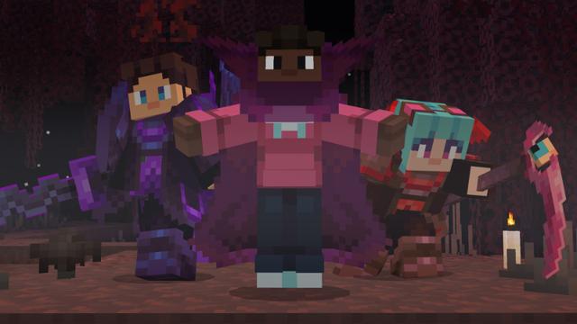 Screenshot of the Minecraft Bedrock Marketplace product Vampire Biomes Add-On created by Waypoint Studios.