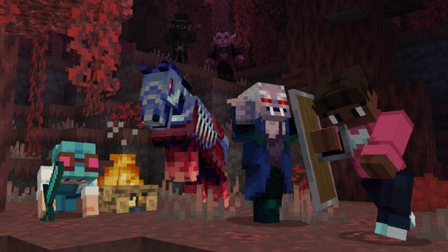 Screenshot of the Minecraft Bedrock Marketplace product Vampire Biomes Add-On created by Waypoint Studios.