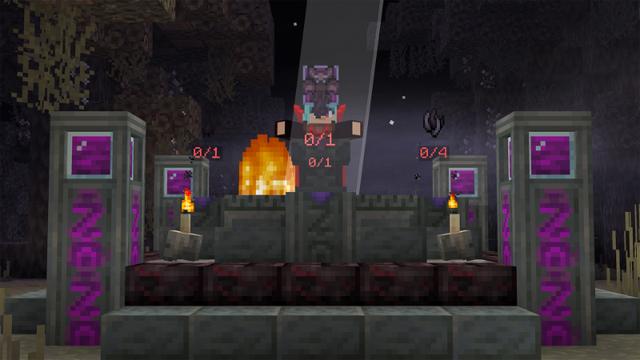 Screenshot of the Minecraft Bedrock Marketplace product Vampire Biomes Add-On created by Waypoint Studios.