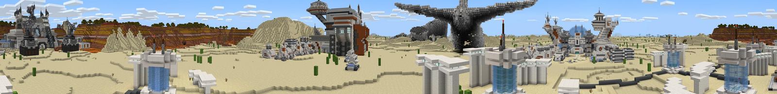 Panorama of the Minecraft Bedrock Marketplace product Vault Hunters created by Waypoint Studios.