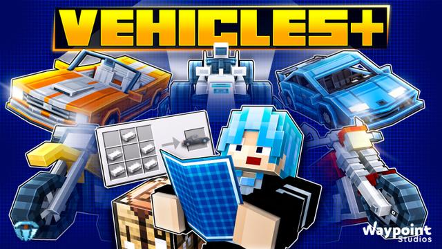 Thumbnail of the Minecraft Bedrock Marketplace product Vehicles+ created by Waypoint Studios.