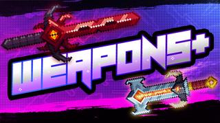 Thumbnail of the Minecraft Bedrock Marketplace product Weapons+ created by Waypoint Studios.