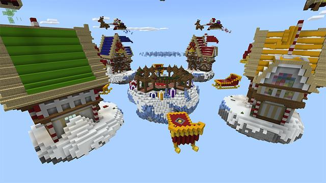 Screenshot of the Minecraft Bedrock Marketplace product Winter Bed Wars created by Waypoint Studios.