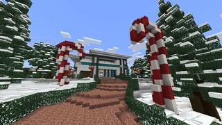 Screenshot of the Minecraft Bedrock Marketplace product Winter Millionaire Mansion created by Waypoint Studios.