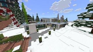 Screenshot of the Minecraft Bedrock Marketplace product Winter Millionaire Resort created by Waypoint Studios.