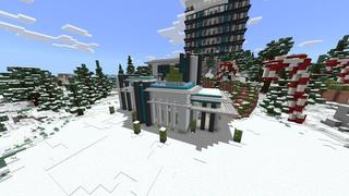 Screenshot of the Minecraft Bedrock Marketplace product Winter Millionaire Resort created by Waypoint Studios.