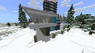 Screenshot of the Minecraft Bedrock Marketplace product Winter Millionaire Resort created by Waypoint Studios.