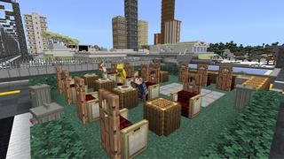 Screenshot of the Minecraft Bedrock Marketplace product Winter Race created by Waypoint Studios.