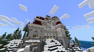 Screenshot of the Minecraft Bedrock Marketplace product Winter Village created by Waypoint Studios.