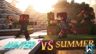 Thumbnail of the Minecraft Bedrock Marketplace product Winter vs Summer created by Waypoint Studios.