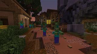 Screenshot of the Minecraft Bedrock Marketplace product Zombies: The Mountain created by Waypoint Studios.