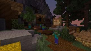 Screenshot of the Minecraft Bedrock Marketplace product Zombies: The Mountain created by Waypoint Studios.