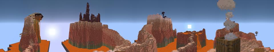 Panorama of the Minecraft Bedrock Marketplace product bRanN's MiniCTM: Sandstone created by We Fight Mobs Studio.