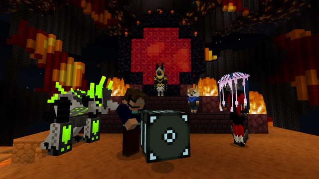 Screenshot of the Minecraft Bedrock Marketplace product Starchart: Crimson Skies created by We Fight Mobs Studio.