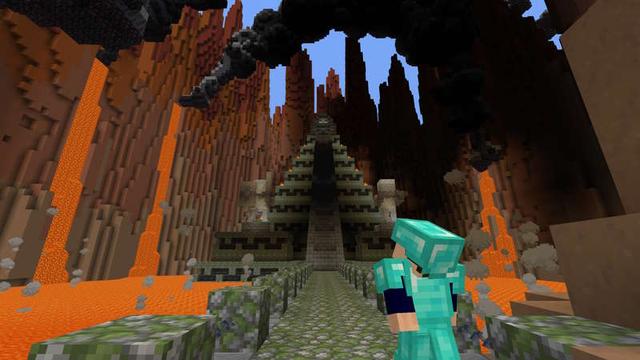 Screenshot of the Minecraft Bedrock Marketplace product Starchart: Relaxalotl Resort created by We Fight Mobs Studio.