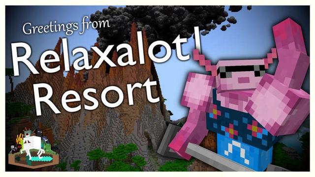 Thumbnail of the Minecraft Bedrock Marketplace product Starchart: Relaxalotl Resort created by We Fight Mobs Studio.