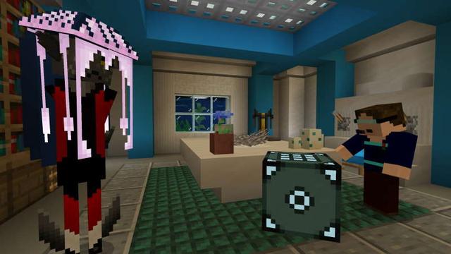 Screenshot of the Minecraft Bedrock Marketplace product Starchart: Space Pirates created by We Fight Mobs Studio.