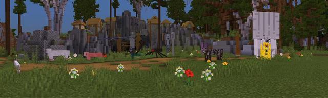 Panorama of the Minecraft Bedrock Marketplace product Long Mobs created by We4u.