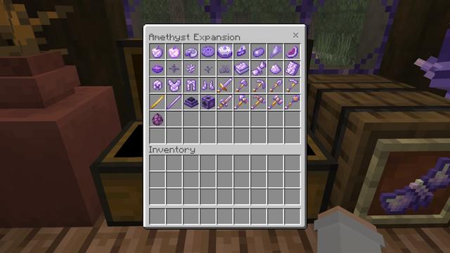 Screenshot of the Minecraft Bedrock Marketplace product Amethyst Expansion created by WildPhire.