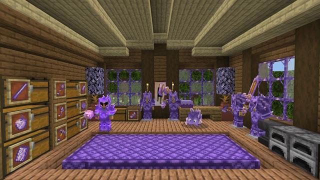 Screenshot of the Minecraft Bedrock Marketplace product Amethyst Expansion created by WildPhire.