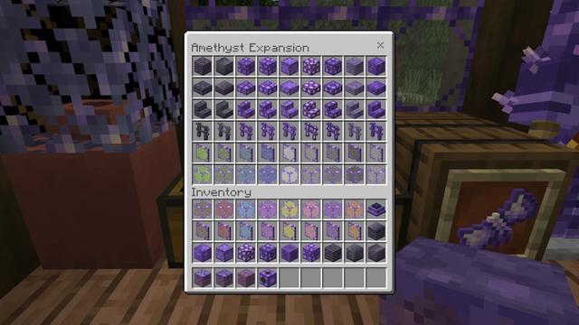 Screenshot of the Minecraft Bedrock Marketplace product Amethyst Expansion created by WildPhire.