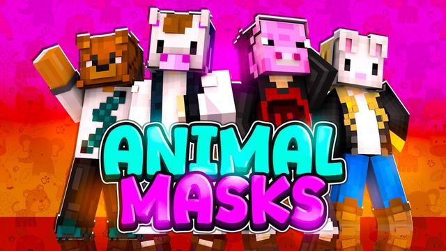 Thumbnail of the Minecraft Bedrock Marketplace product Animal Masks created by WildPhire.