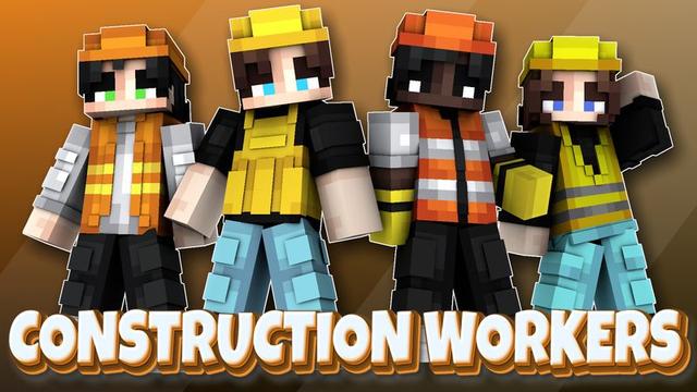 Thumbnail of the Minecraft Bedrock Marketplace product Construction Workers created by WildPhire.