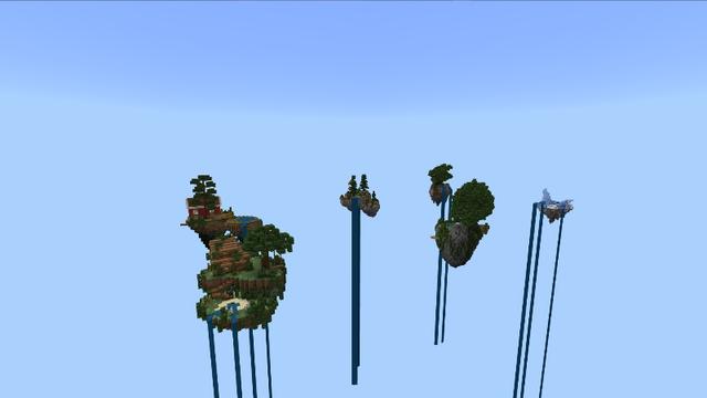 Screenshot of the Minecraft Bedrock Marketplace product Lucky Fishing Skyblock created by WildPhire.