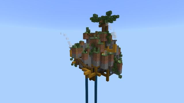 Screenshot of the Minecraft Bedrock Marketplace product Lucky Fishing Skyblock created by WildPhire.