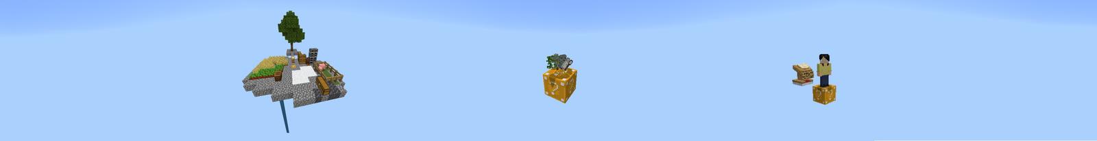 Panorama of the Minecraft Bedrock Marketplace product Lucky One Block created by WildPhire.
