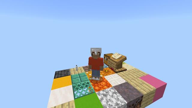 Screenshot of the Minecraft Bedrock Marketplace product Lucky One Block created by WildPhire.