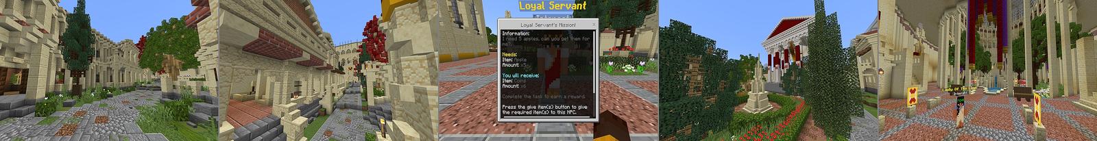 Panorama of the Minecraft Bedrock Marketplace product Roman Empire created by WildPhire.