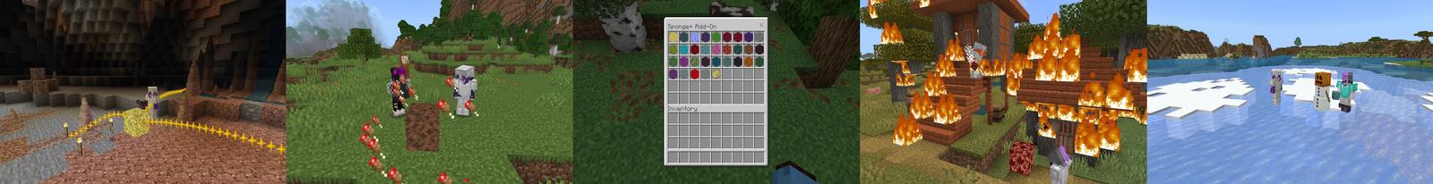 Panorama of the Minecraft Bedrock Marketplace product Sponges+ created by WildPhire.