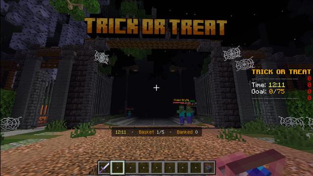 Screenshot of the Minecraft Bedrock Marketplace product Trick or Treat created by WildPhire.