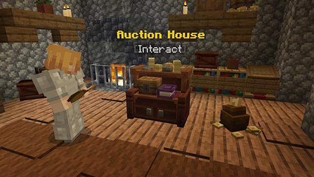 Screenshot of the Minecraft Bedrock Marketplace product Ultimate Trading created by WildPhire.