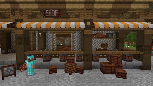 Screenshot of the Minecraft Bedrock Marketplace product Ultimate Trading created by WildPhire.