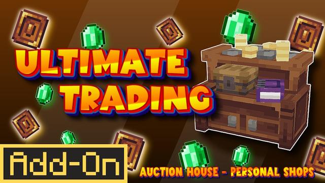 Thumbnail of the Minecraft Bedrock Marketplace product Ultimate Trading created by WildPhire.