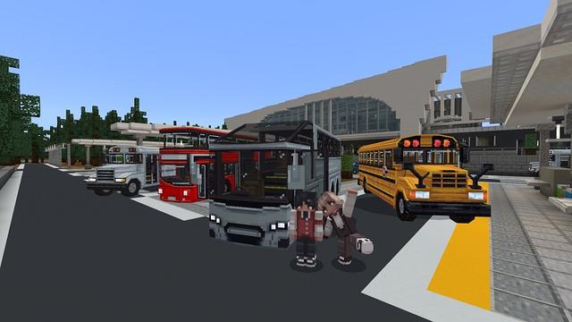 Screenshot of the Minecraft Bedrock Marketplace product Bus City created by Withercore.